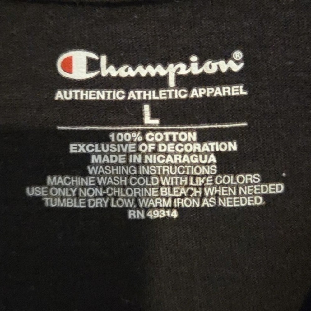 Champion Iowa Hawkeyes 2015 TaxSlayer Bowl Long Sleeve Black T-Shirt Men's Large - Picture 5 of 8